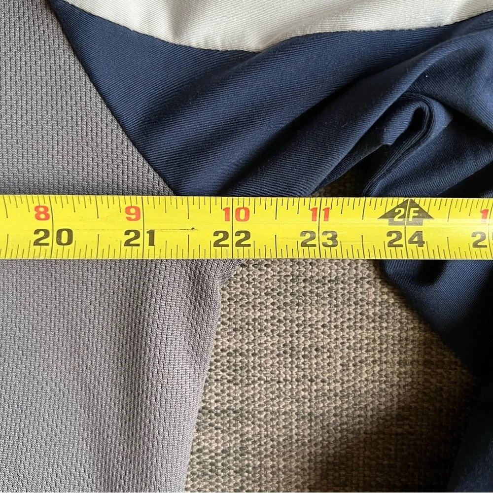 Sunice Golf Pullover Mens Large Blue White Otaki Mid Layer 1/4 Quarter Zip - Picture 13 of 14